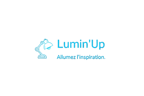 Logo Lumin'Up bleu néon